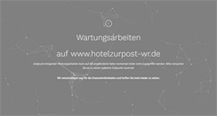 Desktop Screenshot of hotelzurpost-wr.de
