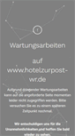 Mobile Screenshot of hotelzurpost-wr.de
