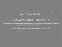 Tablet Screenshot of hotelzurpost-wr.de